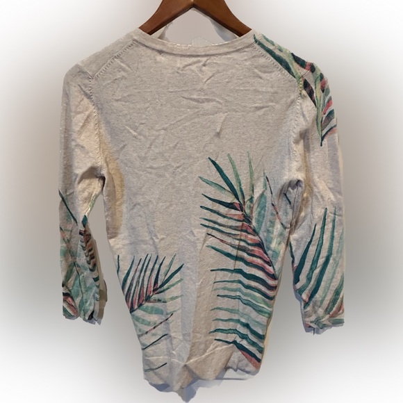 Merona Cream Palm Cardigan, X-Small, NWT - Picture 2 of 4